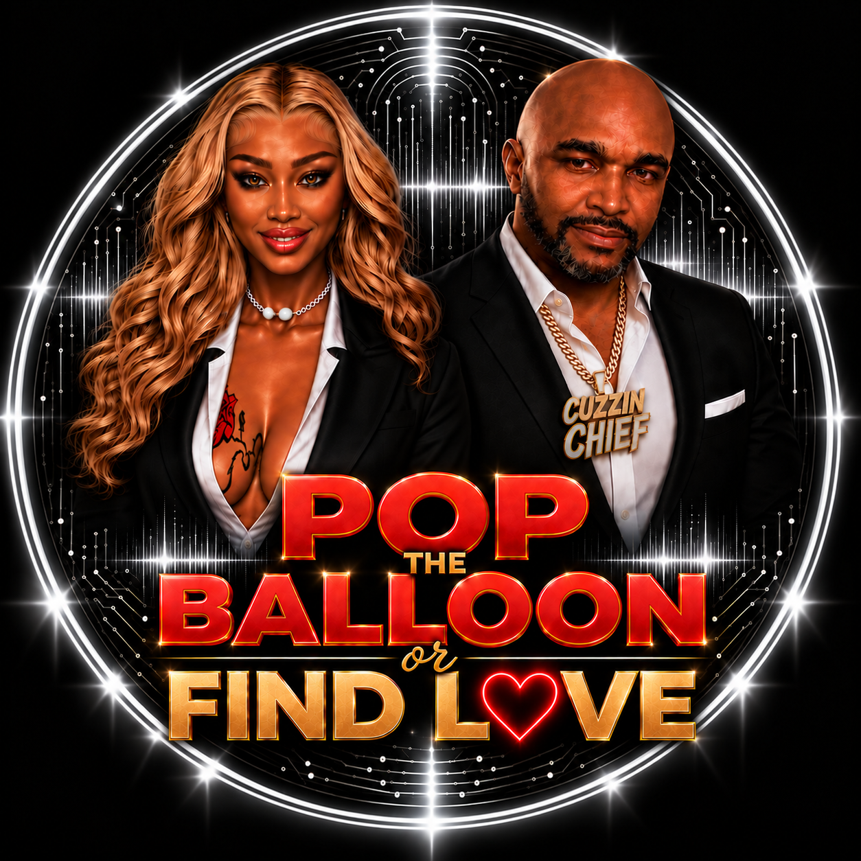 Safire and Cuzzin Chief in Pop The Balloon Or Find Love SL show artwork